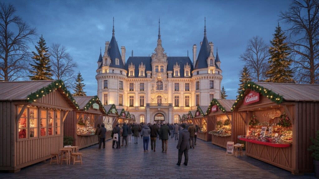 Fêter Noël dans un décor royal : nos marchés au château