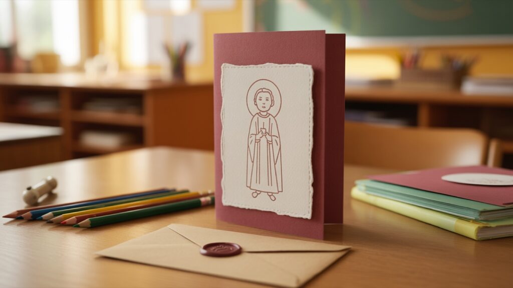 Dans le Nord, les garçons s’échangent des cartes de Saint-Nicolas, comme les filles à la Sainte-Catherine.