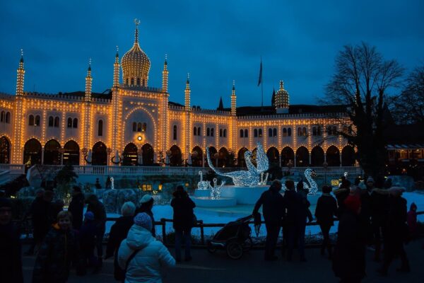 Noël à Tivoli, le parc d’attractions de Copenhague